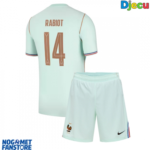 Francuska Adrien Rabiot #14 Gostujuci Dres za djecu SP 2026 Kratak Rukav (+ Kratke hlače)